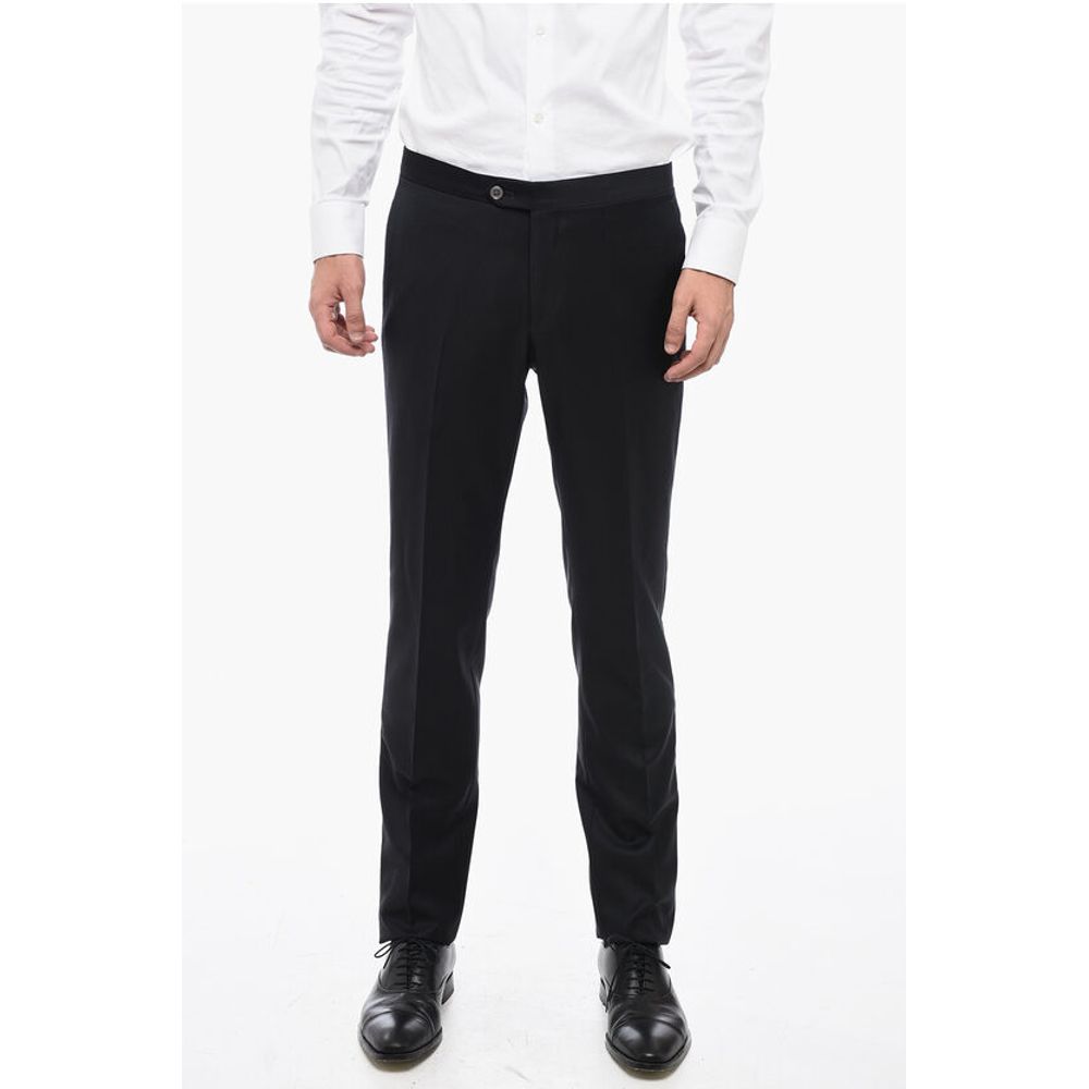 Corneliani Wool CERIMONIA ACADEMY Suit with Satin Shawl Lapel