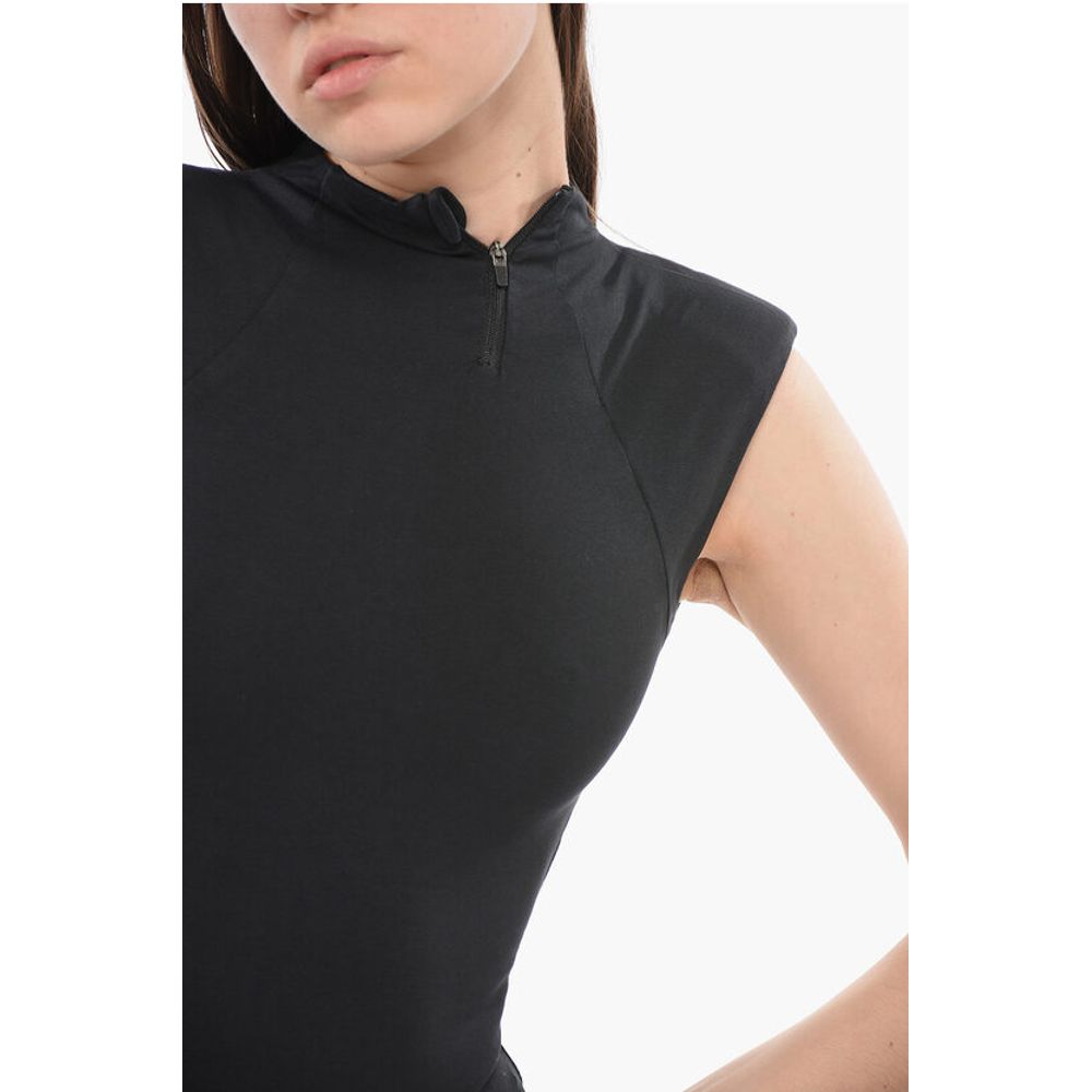 Entire Studios Stretch Cotton BLADE Bodysuit with Padded Shoulders
