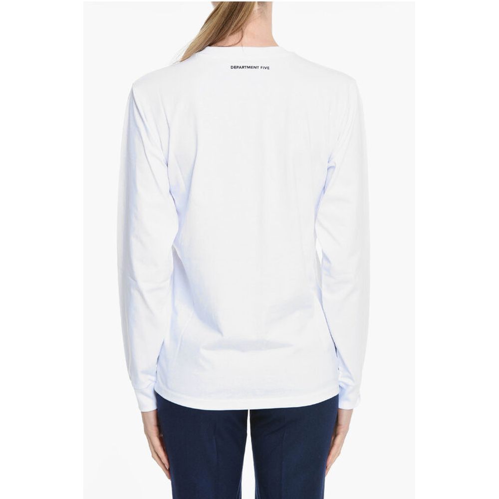 Department 5 Long Sleeve Crew-neck T-Shirt with Printed Logo