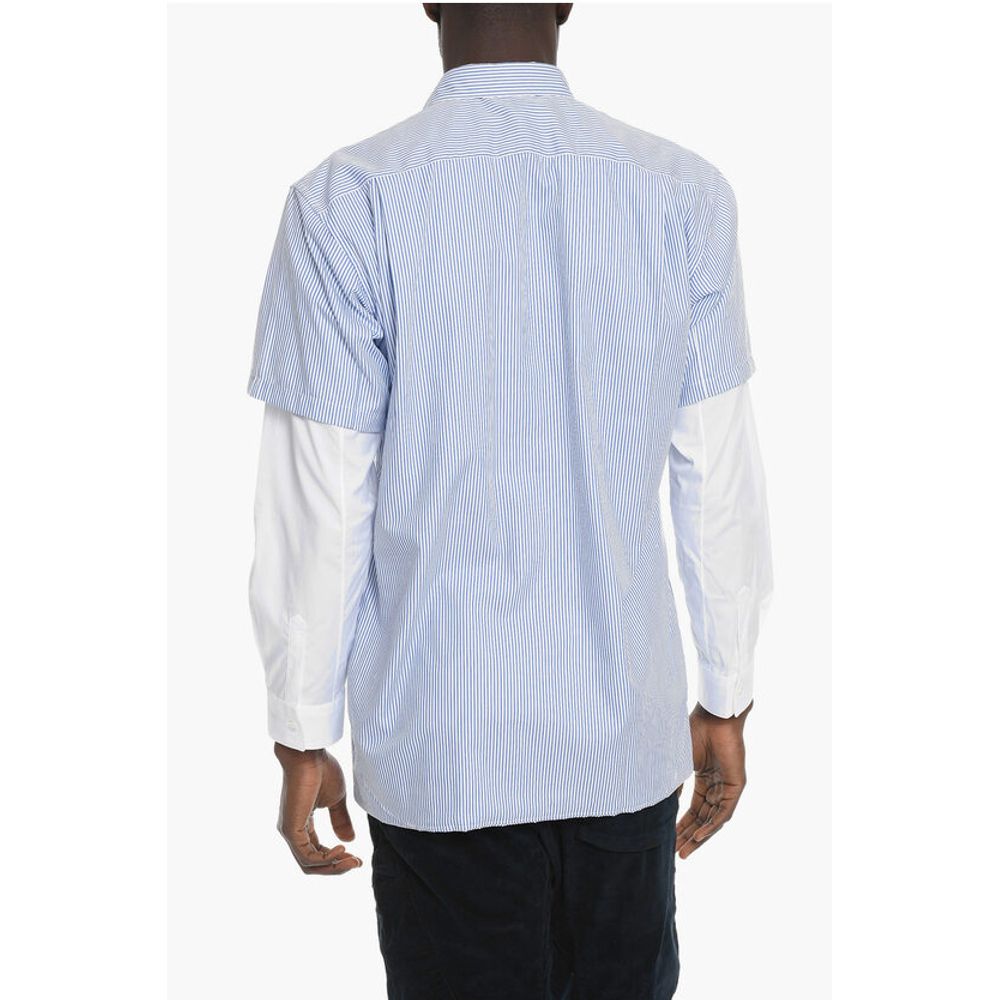 Comme Des Garçons SHIRT Awnin Striped Double Shirt with Breast Pocket