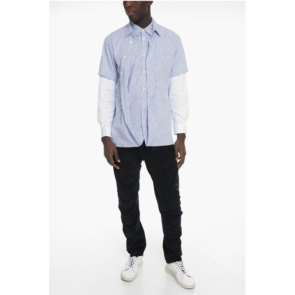 Comme Des Garçons SHIRT Awnin Striped Double Shirt with Breast Pocket