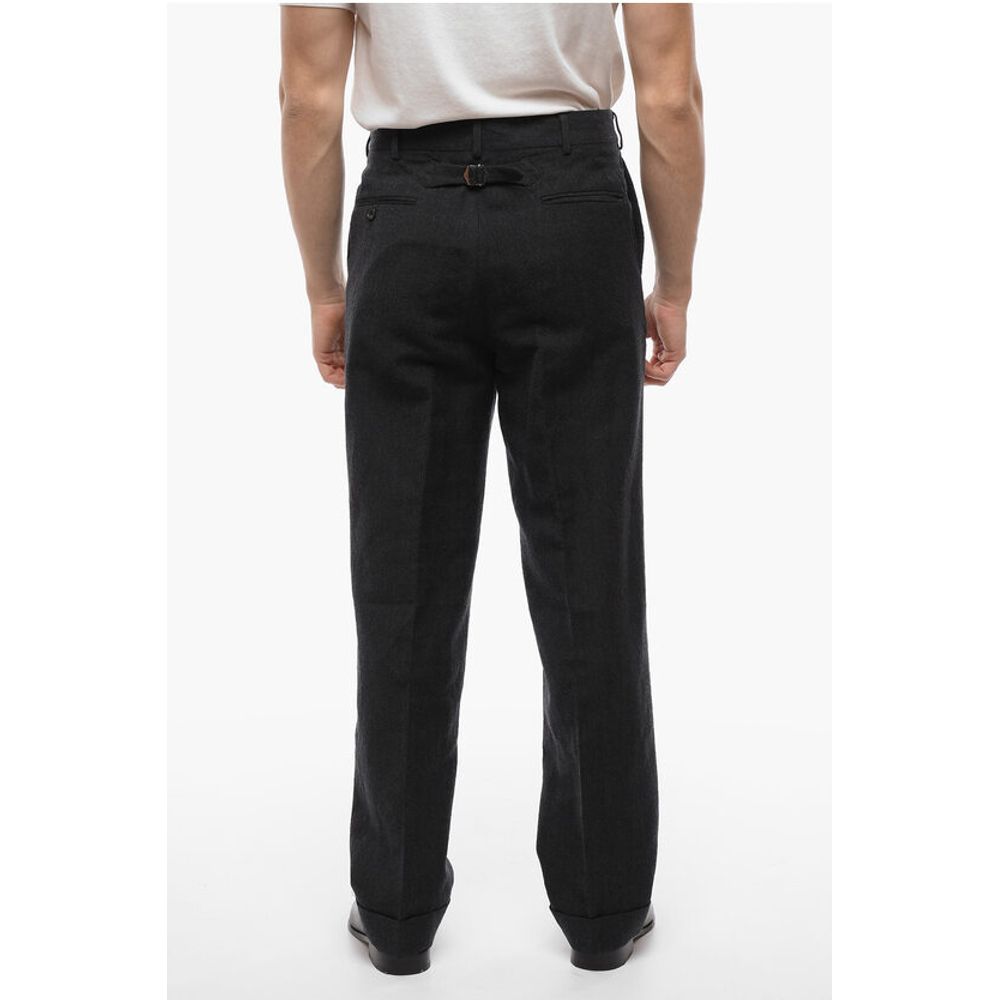 J.Press Wool and Linen Cuffed Hem Baggy Fit Pants