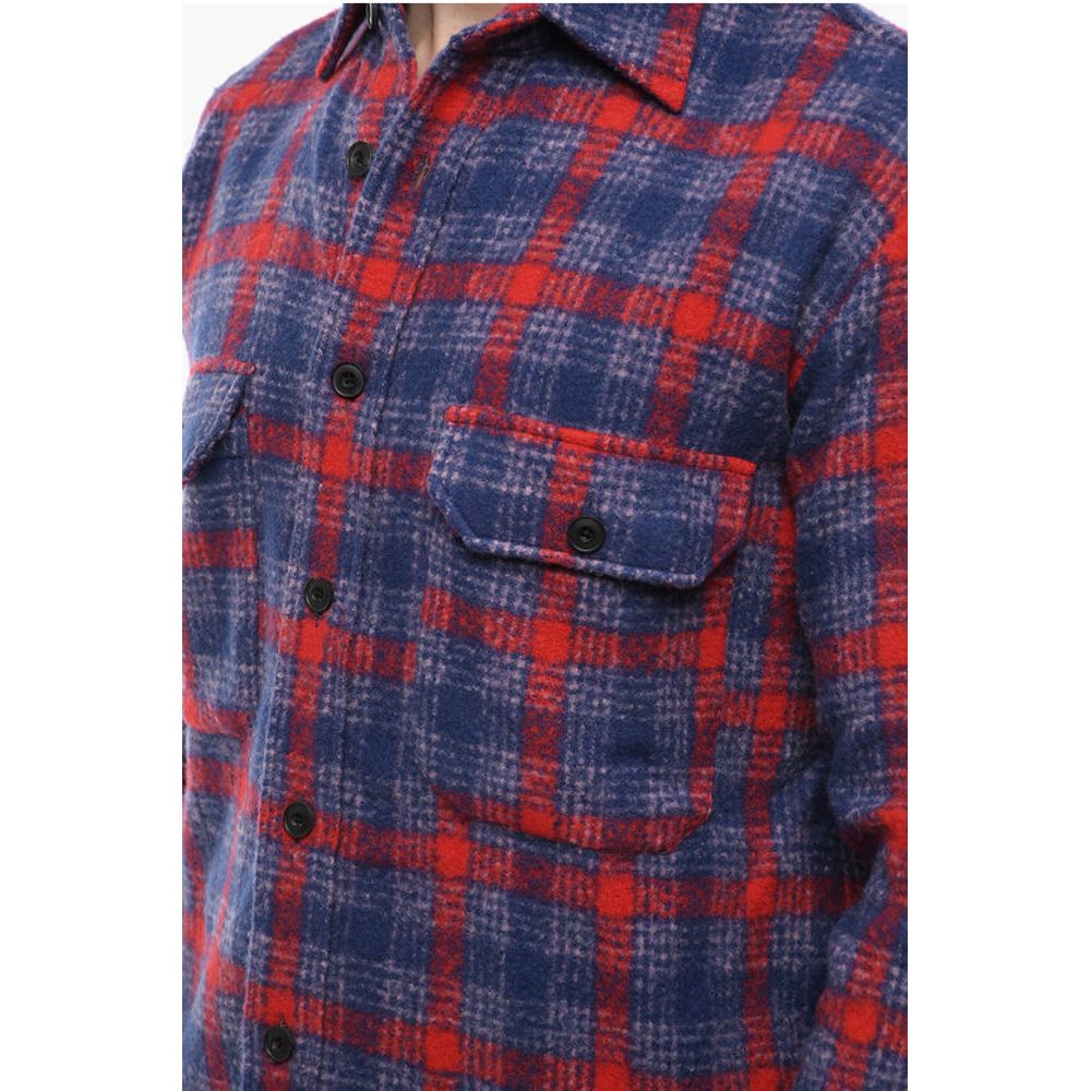 Destin Utility Pockets WESTER COLOR Wool Blend Shirt
