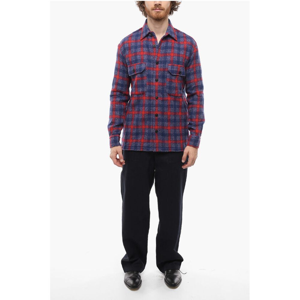 Destin Utility Pockets WESTER COLOR Wool Blend Shirt