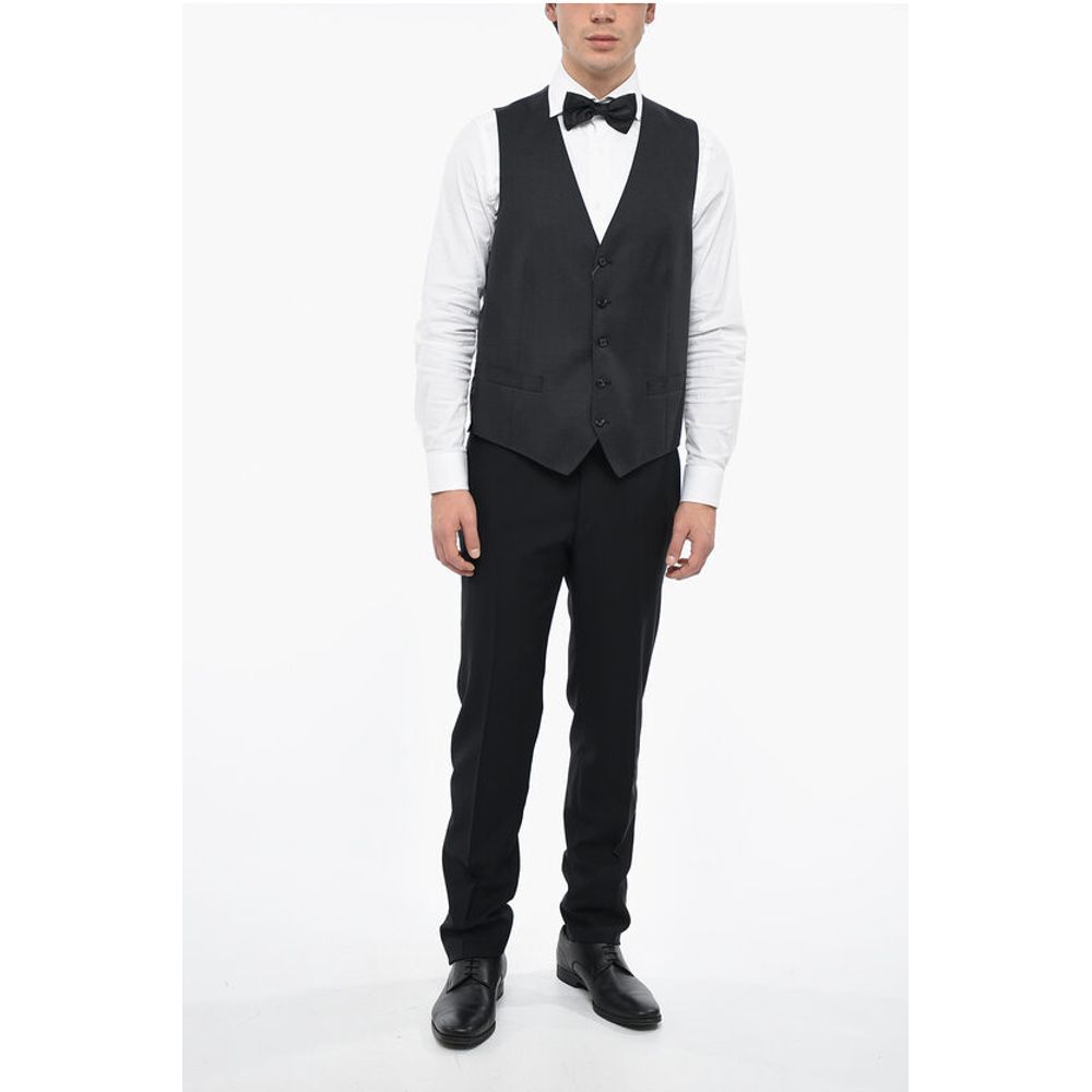 Corneliani Virgin Wool LEADER Vest with Flush Pockets