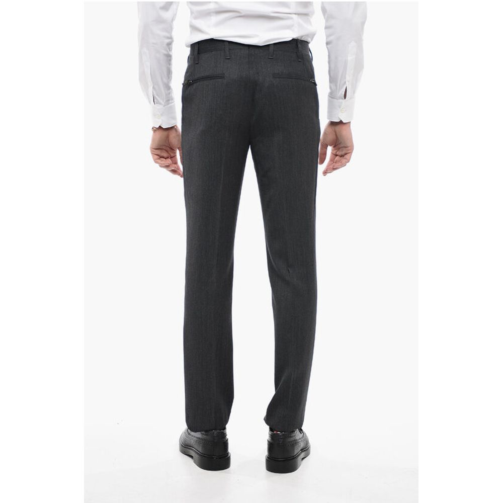 Corneliani 4 Pocket Virgin Wool Pants with Belt Loops