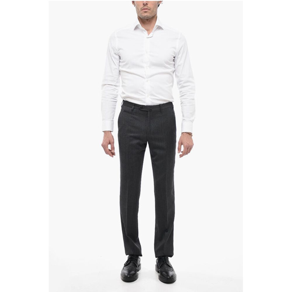 Corneliani 4 Pocket Virgin Wool Pants with Belt Loops