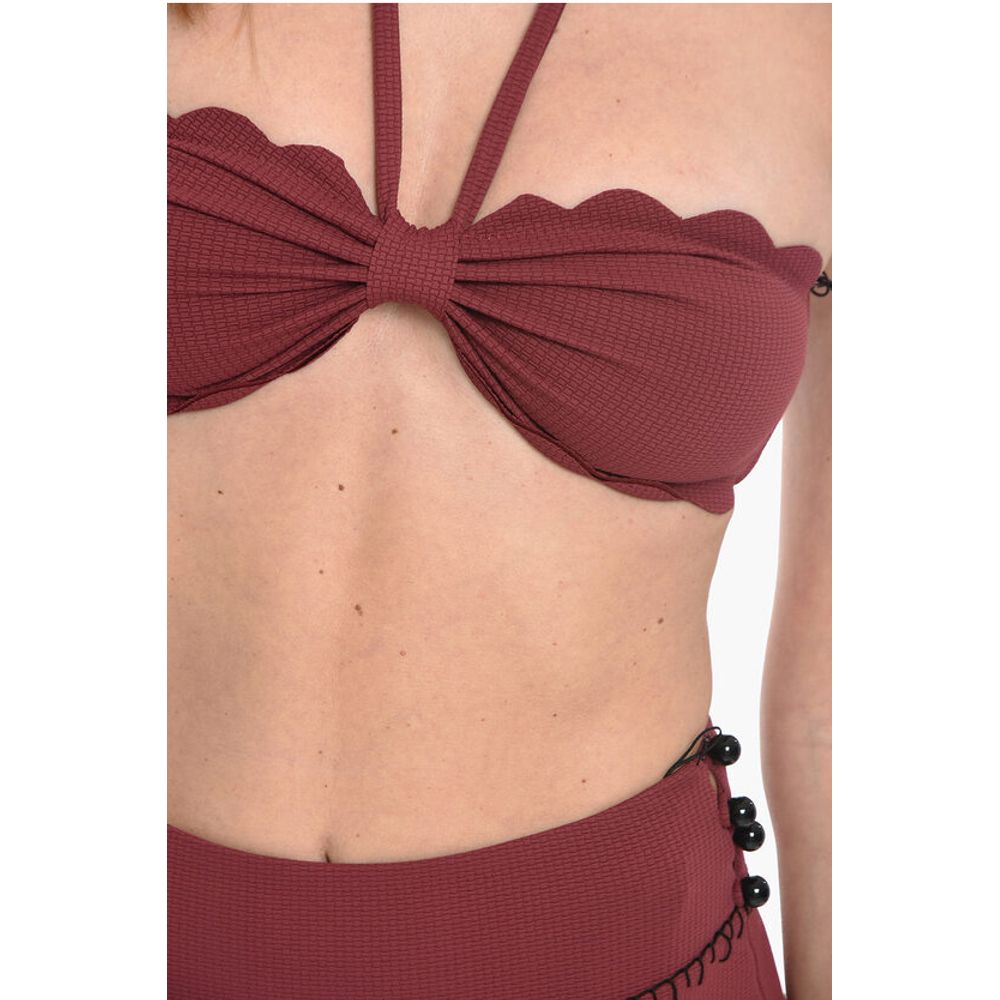Marysia Halterneck CHESAPEAKE Bikini Top with Scalloped Edge