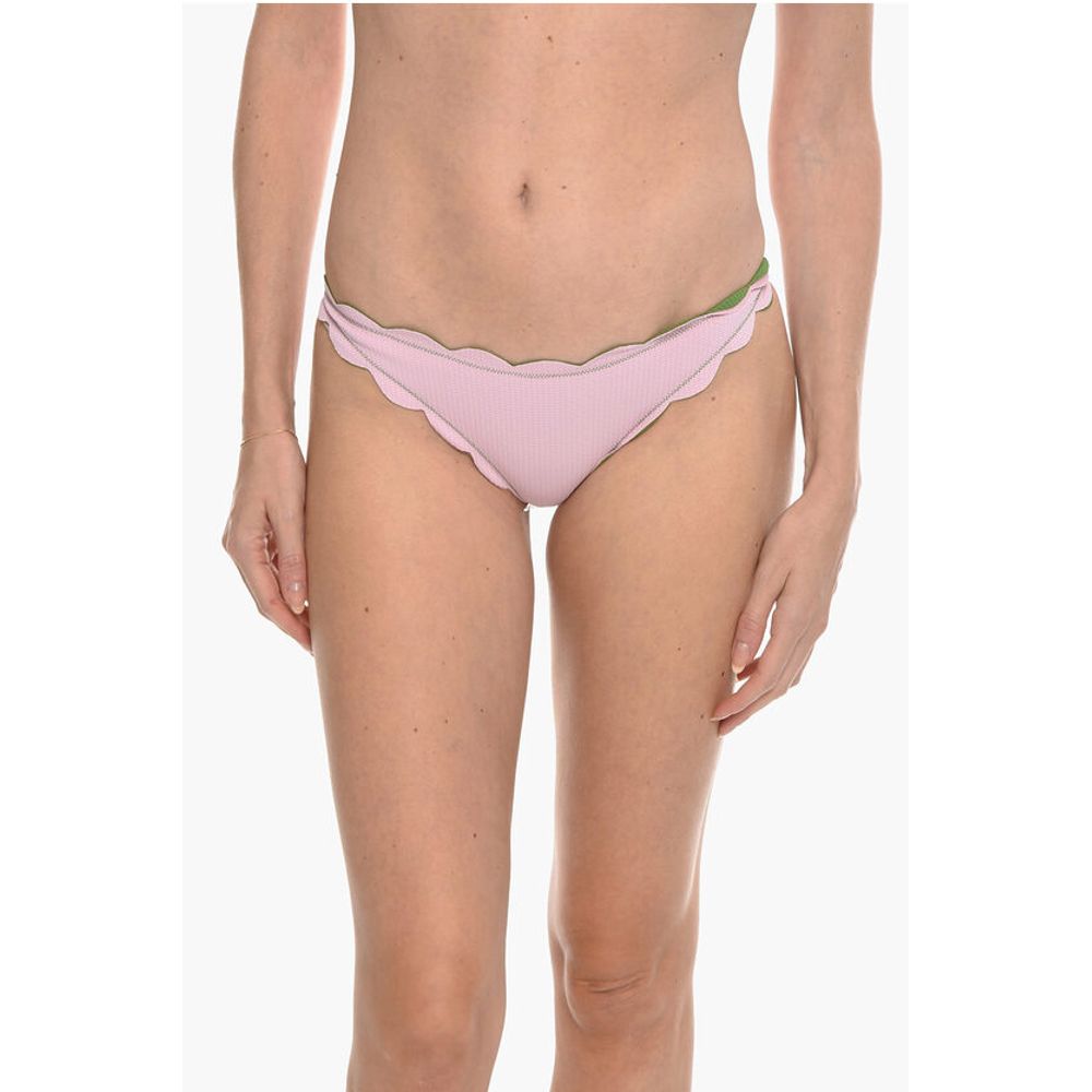 Marysia Reversible ANTIBES Bikini Bottom with Scalloped Edge