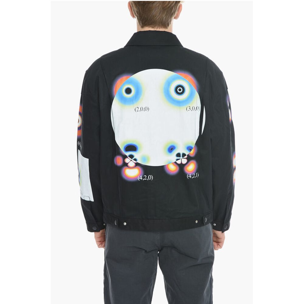 MSFTSrep Cootn Twill HYDROGEN WAVE Jacket with Gradient Print