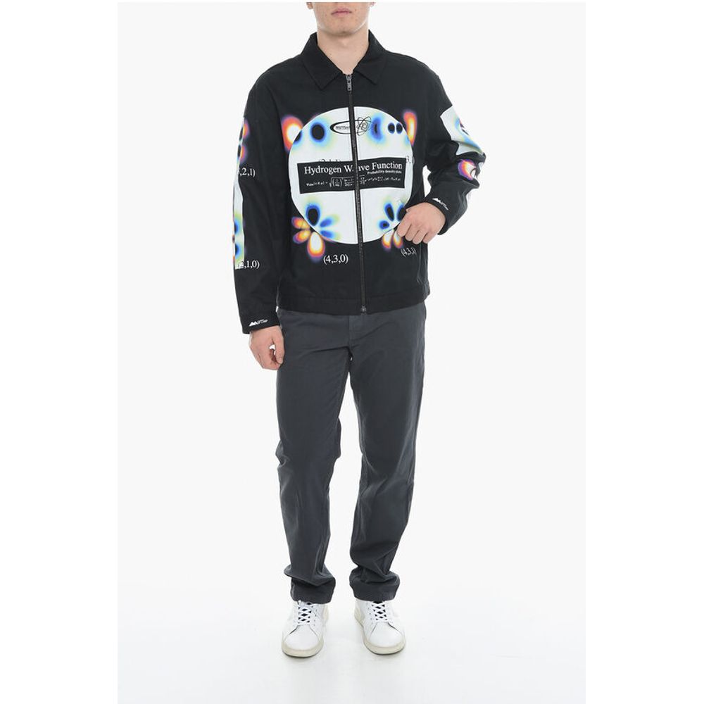 MSFTSrep Cootn Twill HYDROGEN WAVE Jacket with Gradient Print