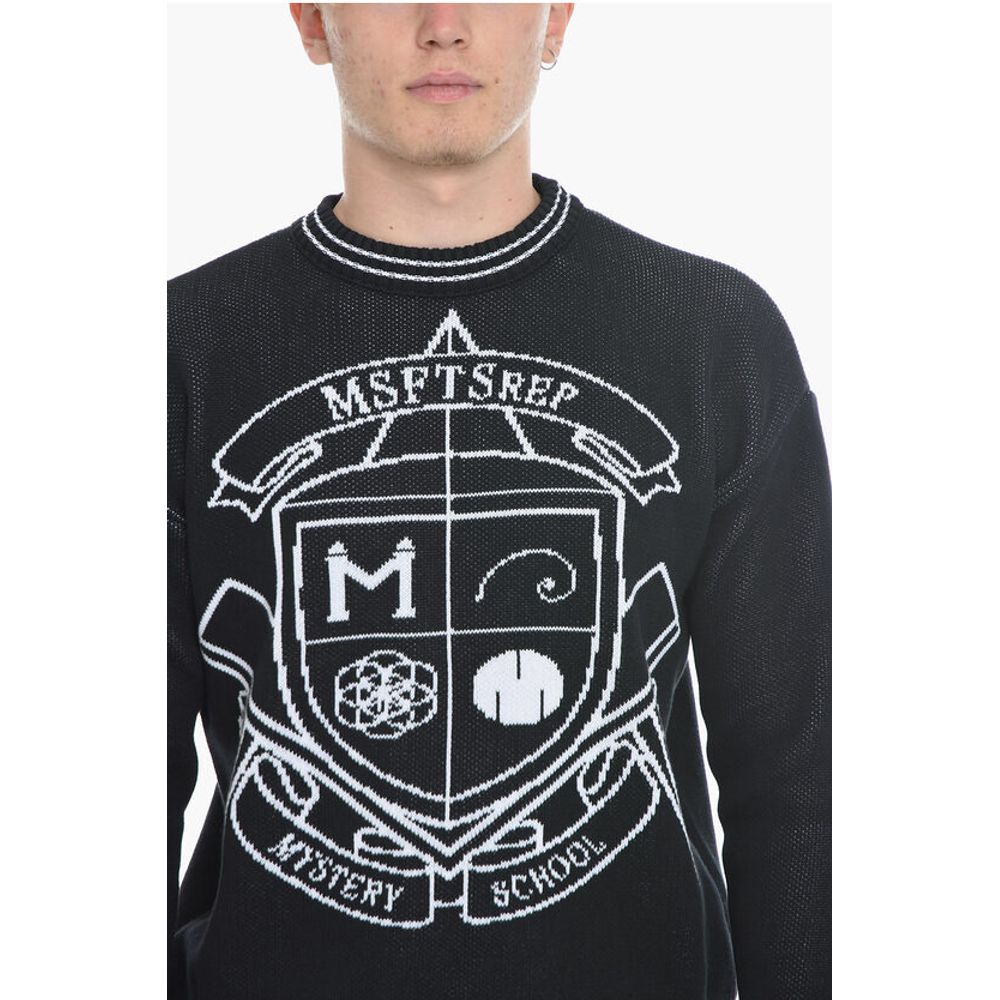 MSFTSrep Organic Cotton Crew-Neck Sweater with Contrast Embroidery