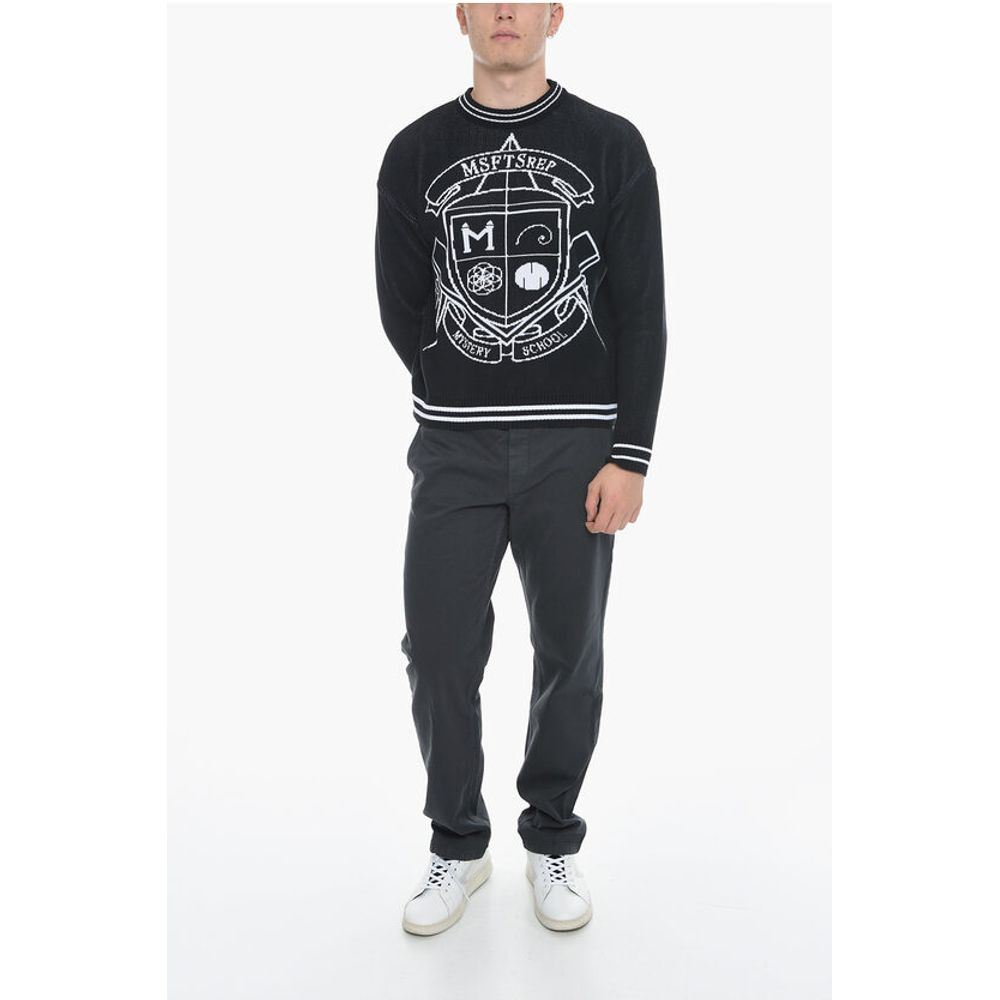 MSFTSrep Organic Cotton Crew-Neck Sweater with Contrast Embroidery