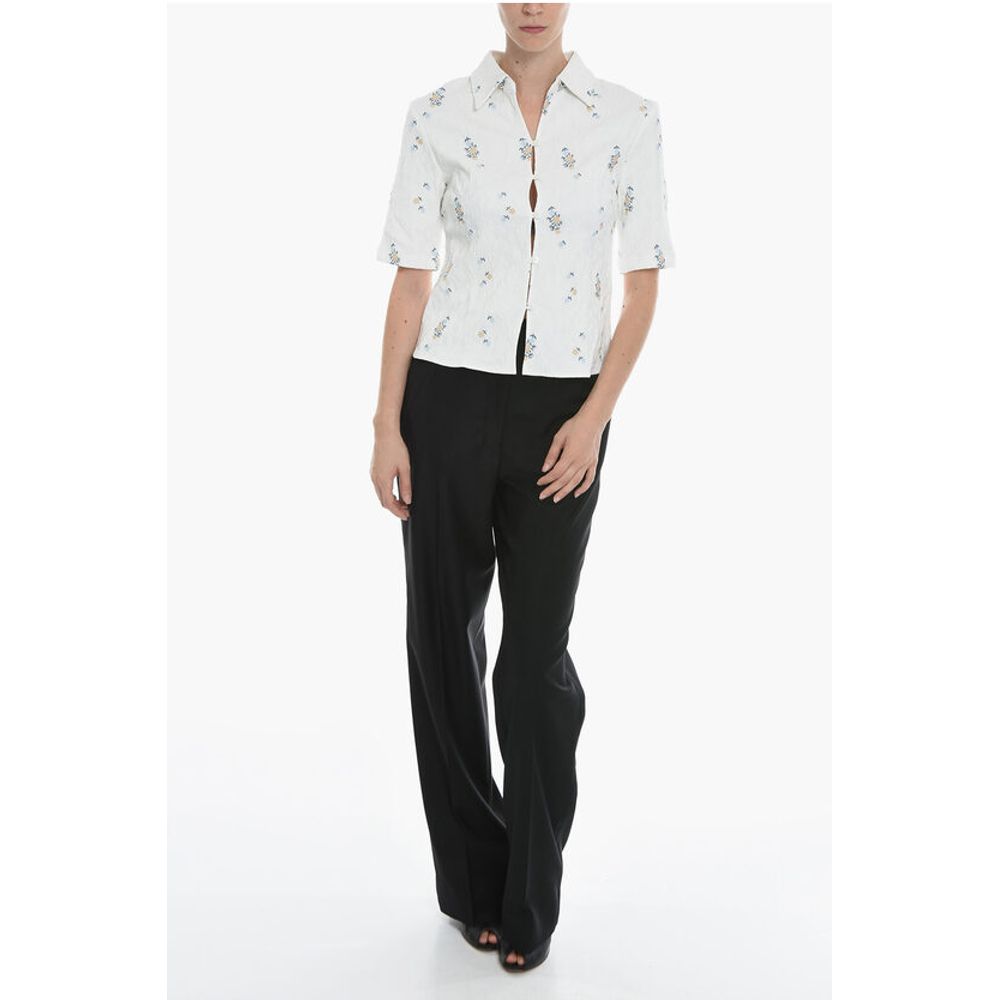 Samsoe Samsoe Jacquard Floral -Motif MARIAH Shirt