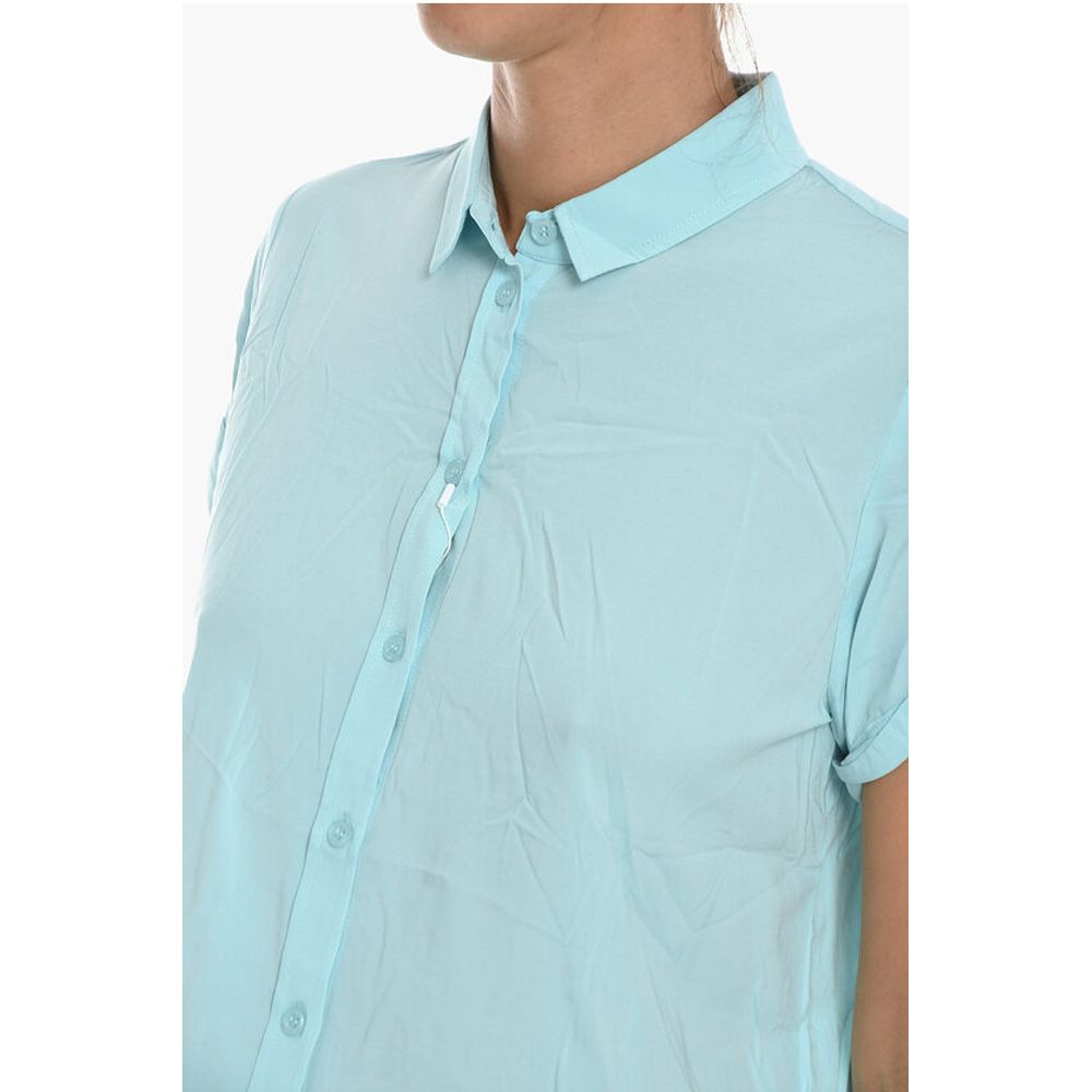 Samsoe Samsoe Solid Color MAJAN Shirt with Short Sleeve