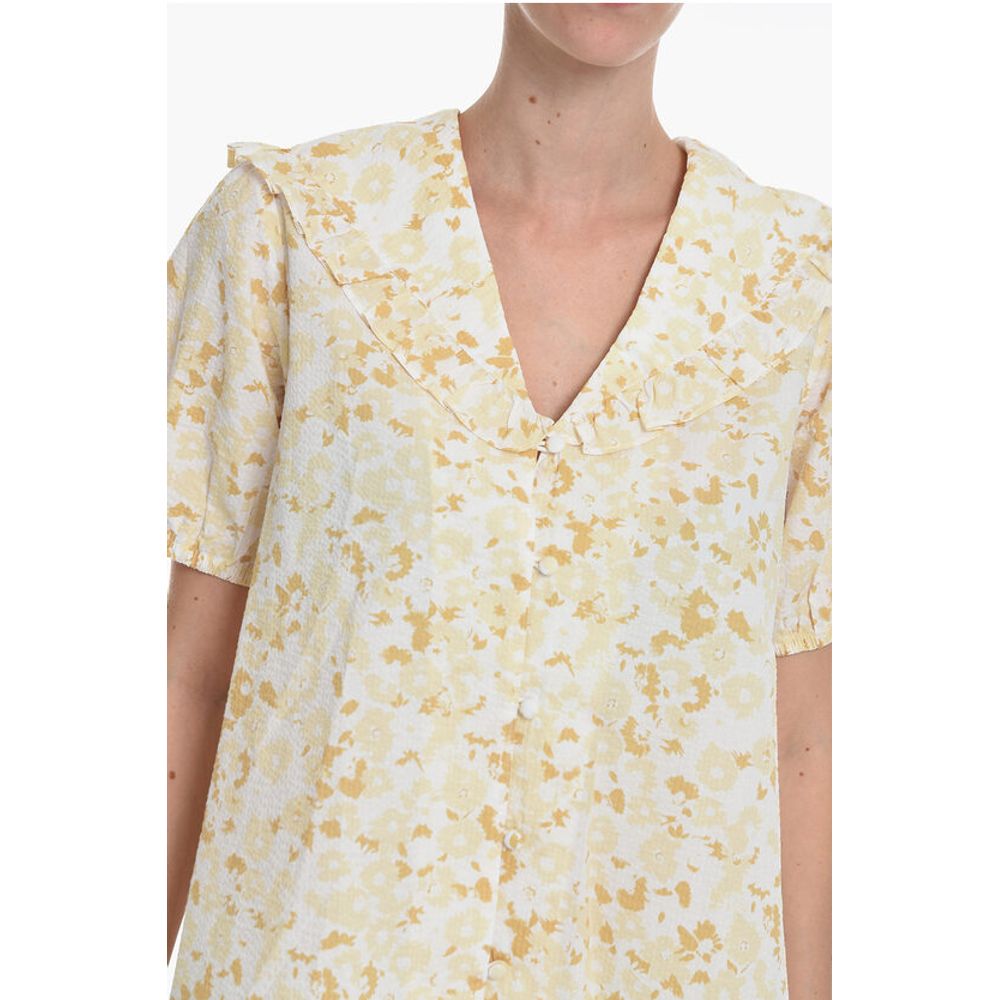 Samsoe Samsoe Floral-Printed JYTTA Blouse with Ruffle