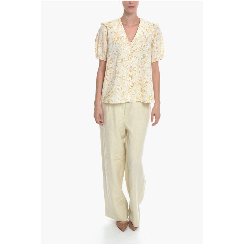 Samsoe Samsoe Floral-Printed JYTTA Blouse with Ruffle