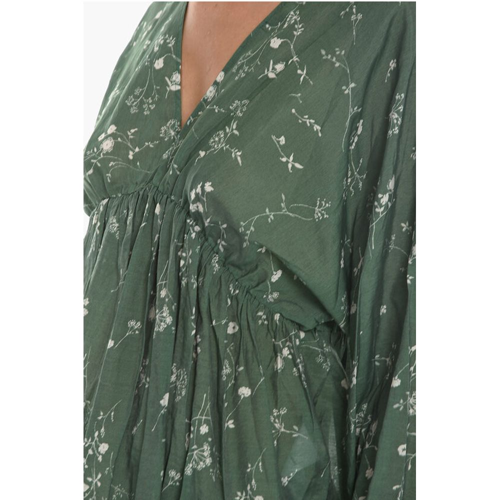 Samsoe Samsoe Floral-Motif GERTRUD Blouse with Puff Sleeve