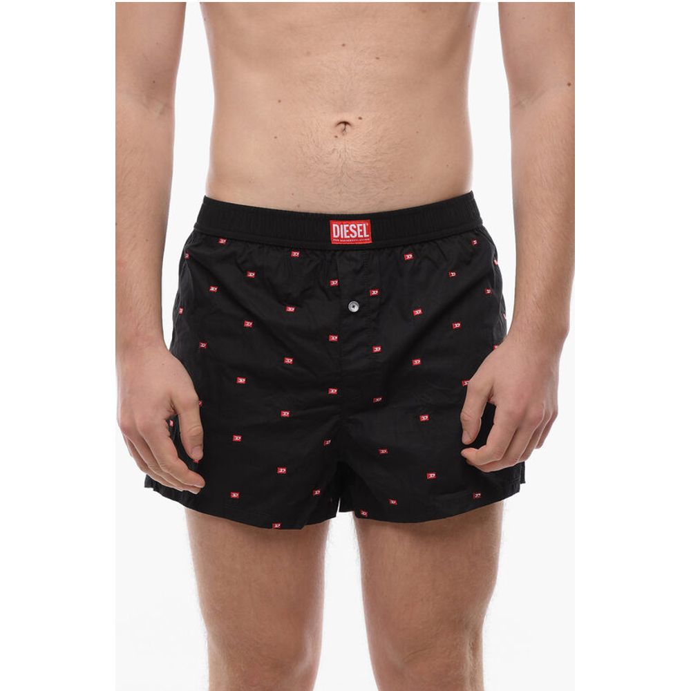 Diesel All-Over Monogram Embroidery Boxer