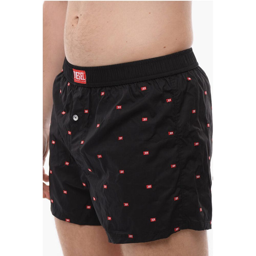 Diesel All-Over Monogram Embroidery Boxer