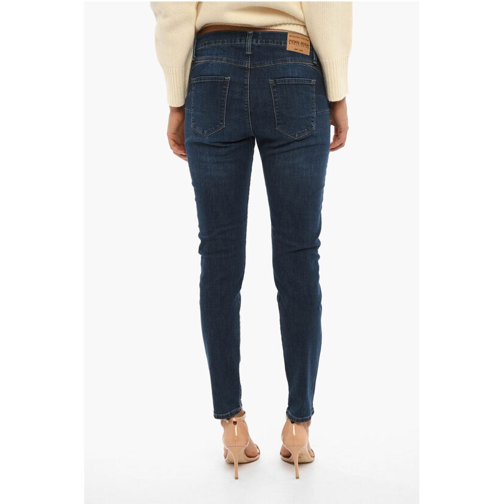 Woolrich PENN-RICH Stretch Denim Jeans with Visible Stitching 14cm