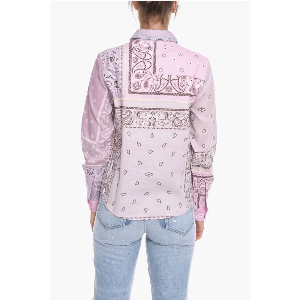 Amiri Paisley Patterned RECONSTRUCTED Cotton Shirt