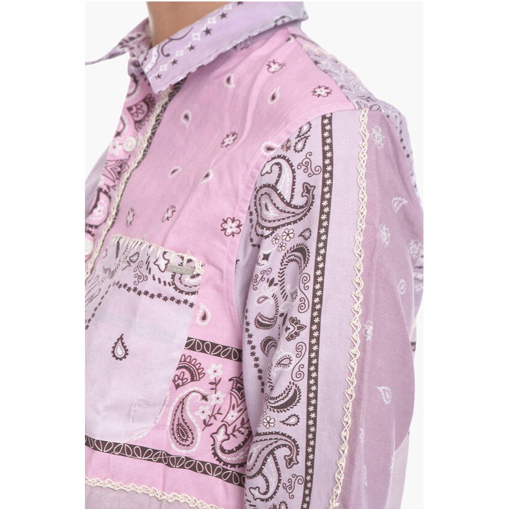 Amiri Paisley Patterned RECONSTRUCTED Cotton Shirt
