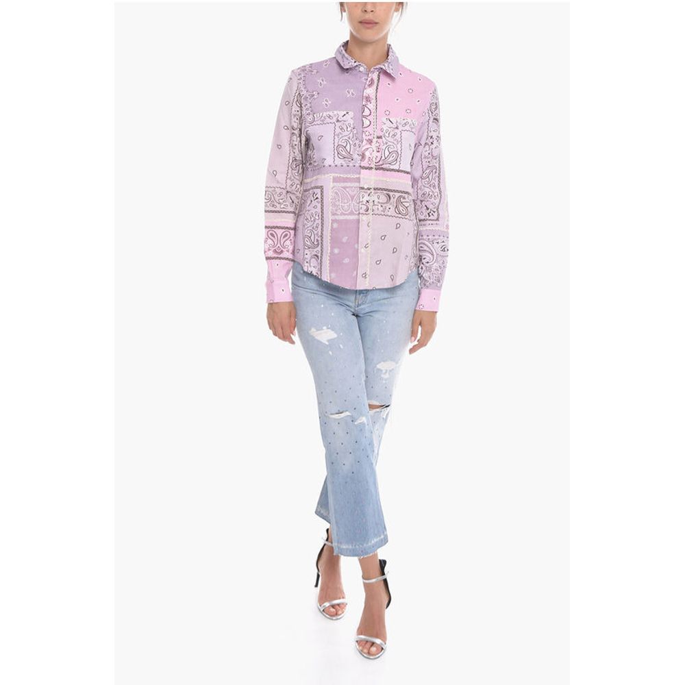 Amiri Paisley Patterned RECONSTRUCTED Cotton Shirt