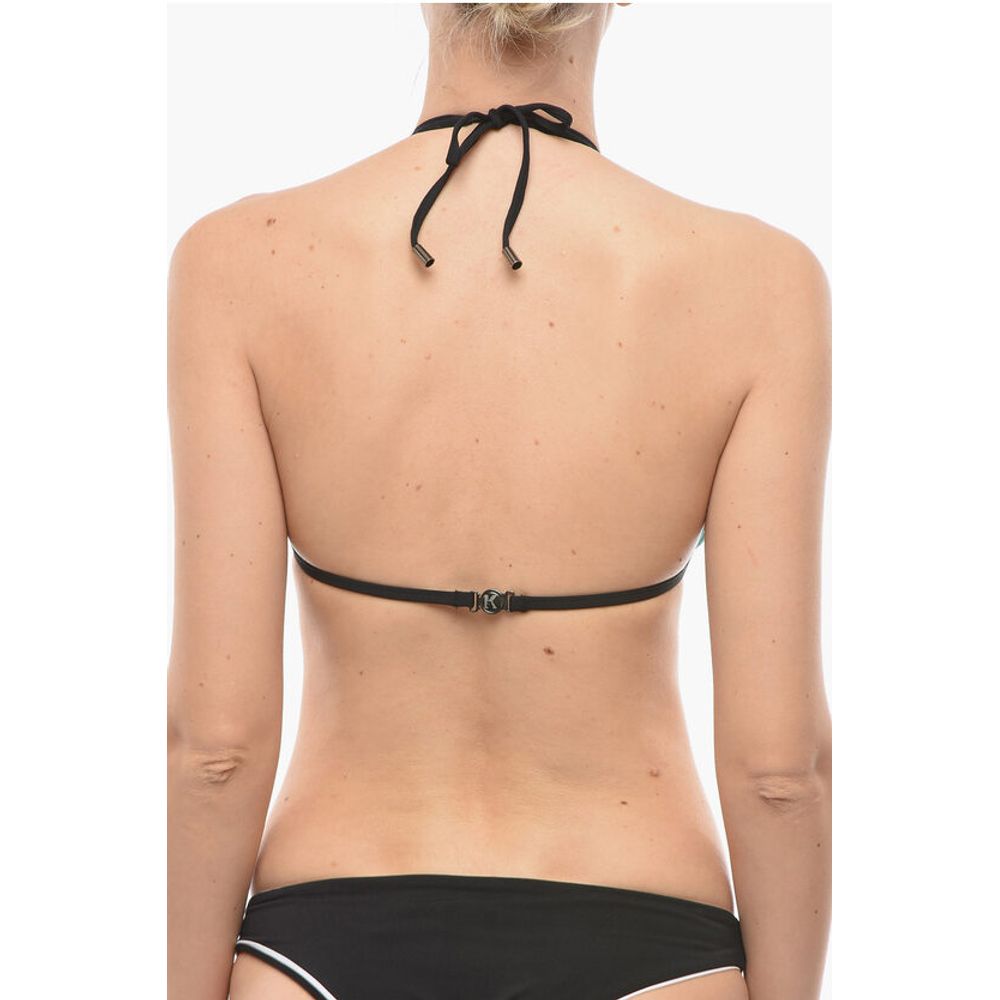 Karl Lagerfeld Triangle Bikini Top with Cut Out Details