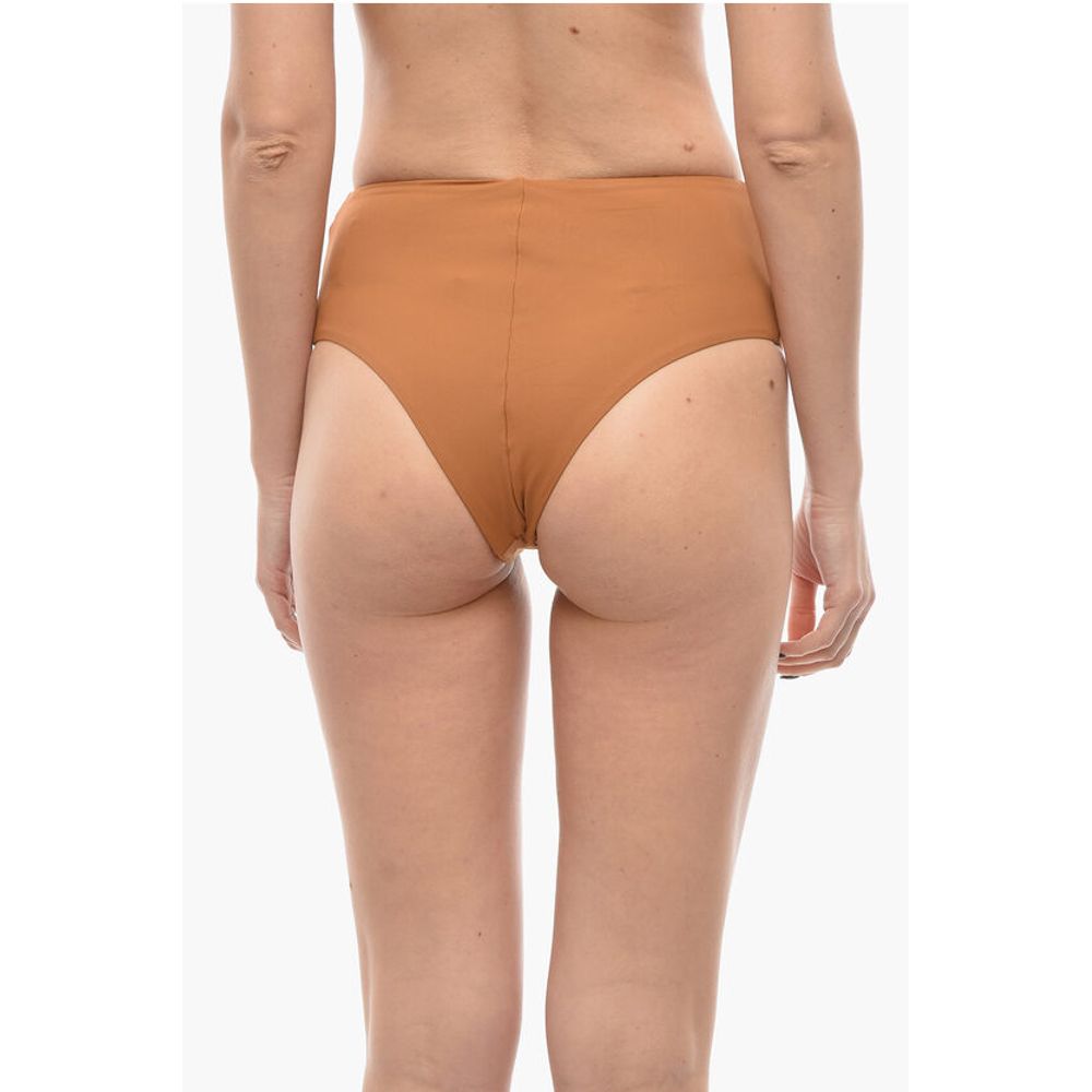 Karl Lagerfeld High Waist Bikini Bottom with Silver Logo