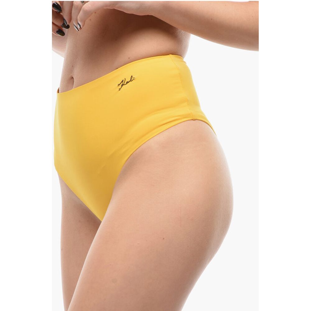 Karl Lagerfeld Solid Color Bikini Bottom