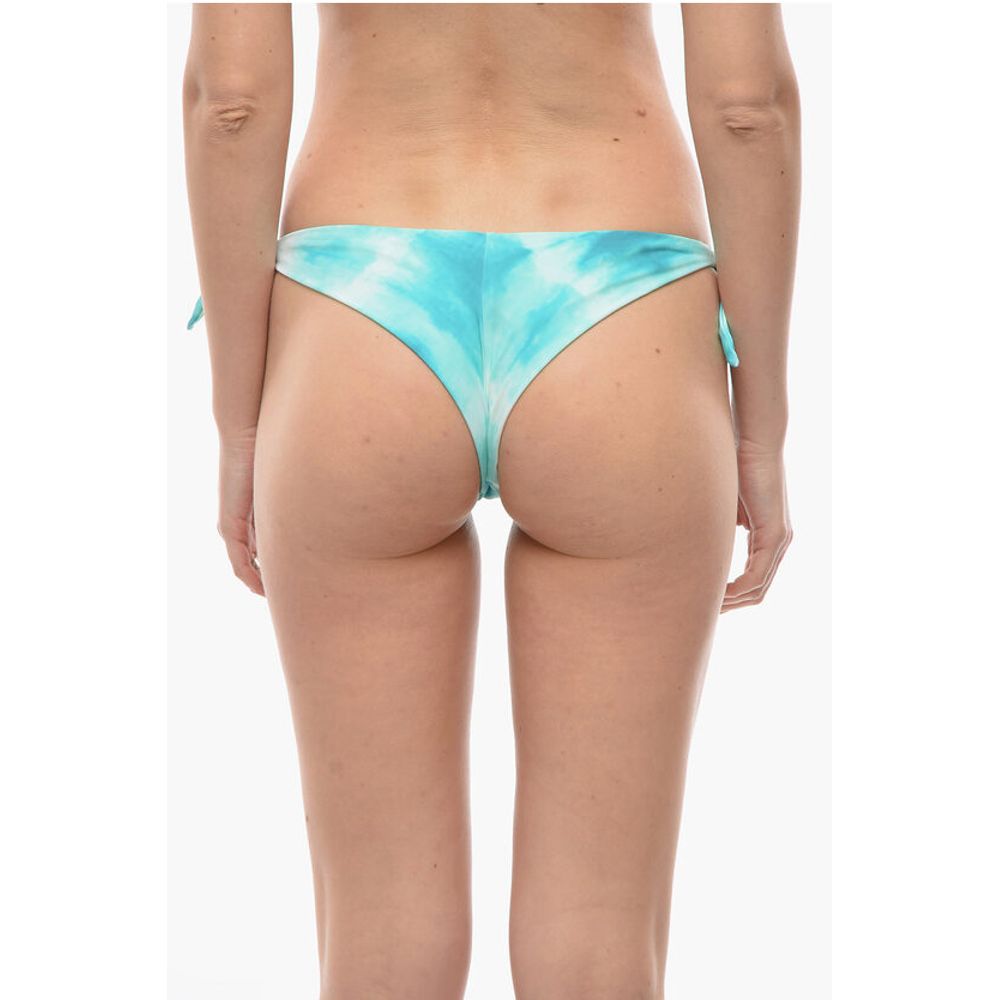 Karl Lagerfeld Tie Dye Effect Bikini Bottom With Knotted Laces