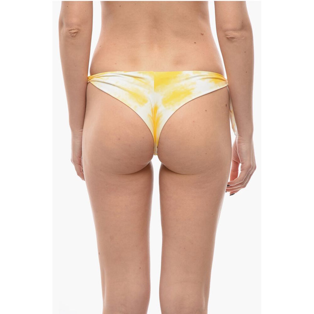 Karl Lagerfeld Tie Dye Effect Bottom Bikini with Knotted Laces