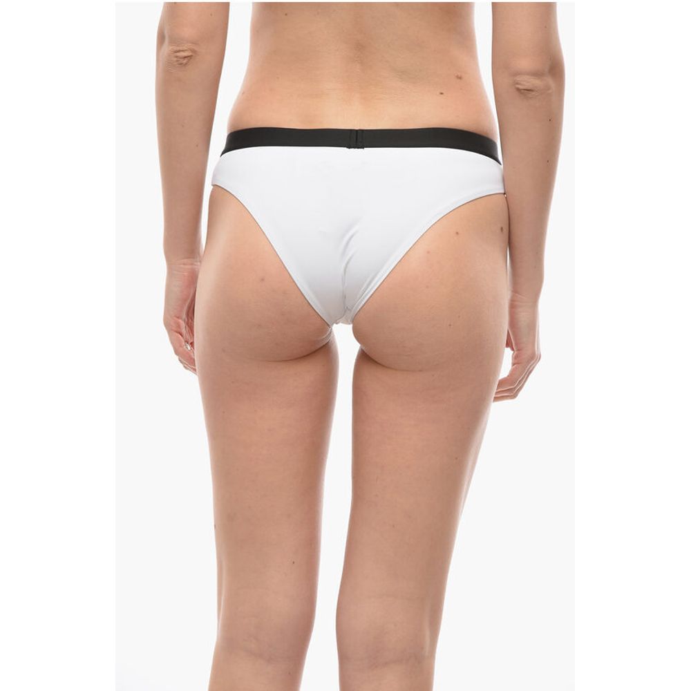 Karl Lagerfeld Two-Tone SPORT Bikini Bottom with Logoed Elastic Band at the