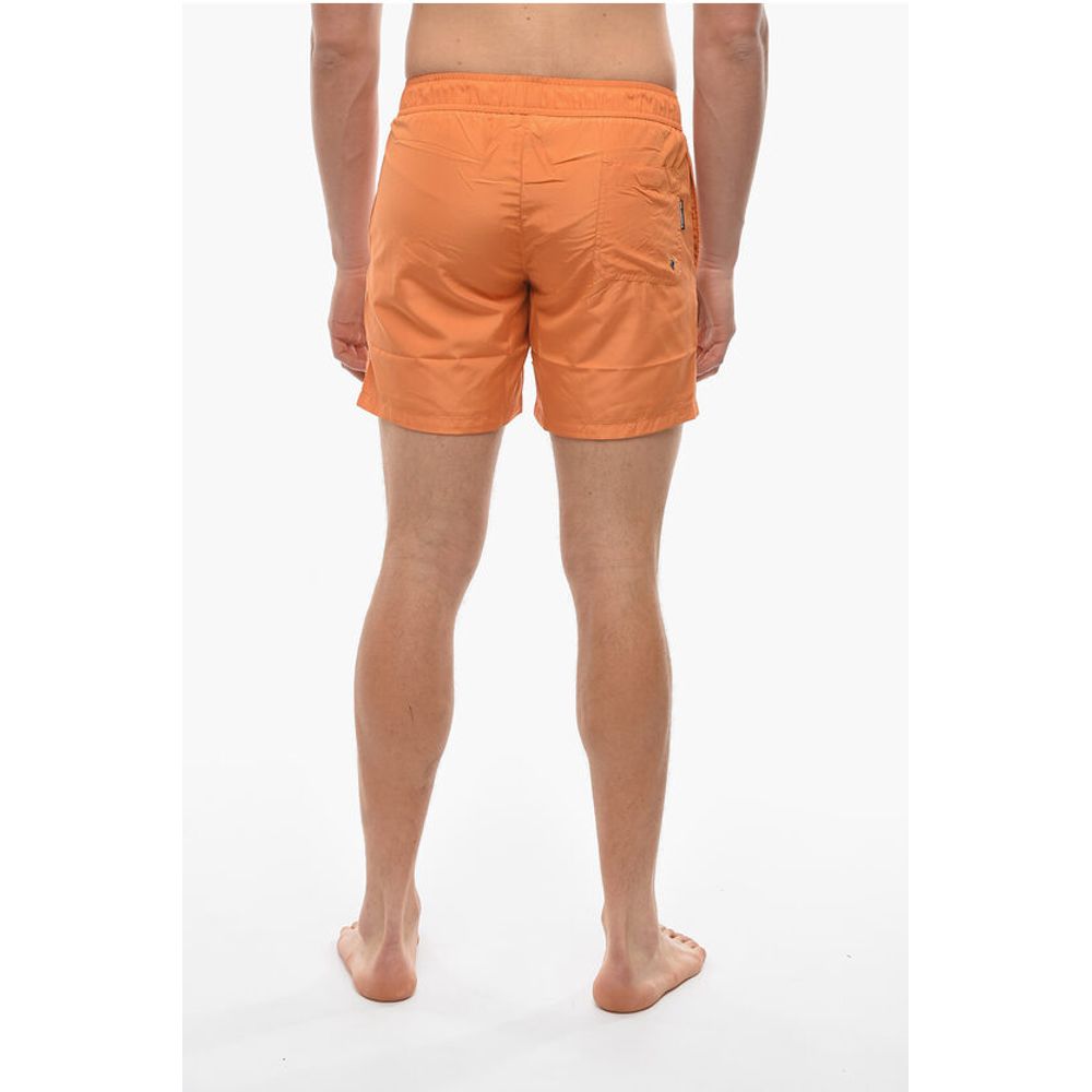 Karl Lagerfeld RUE ST-GUILLAME Solid Color Swim Shorts with 3 Pockets