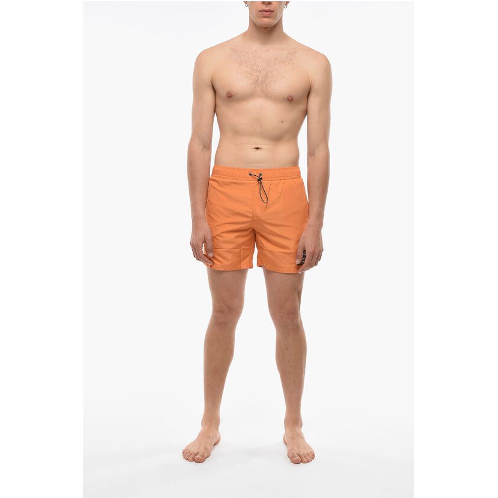 Karl Lagerfeld RUE ST-GUILLAME Solid Color Swim Shorts with 3 Pockets