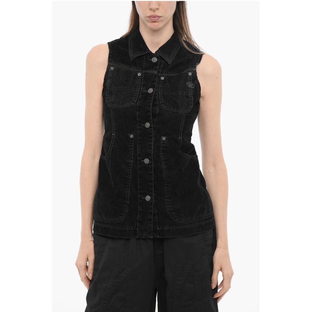 Diesel Sleeveless VIK Velour Shirt