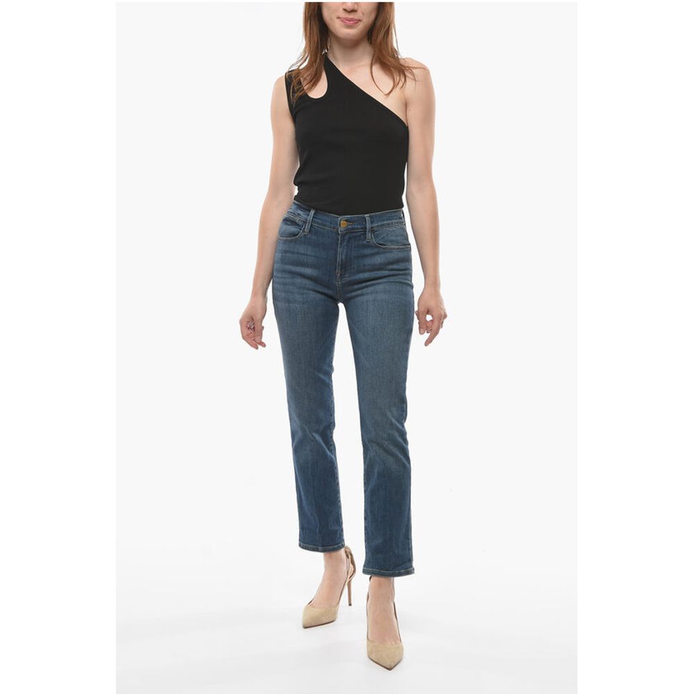 Frame High-Waist Straigh Fit Jeans 18cm