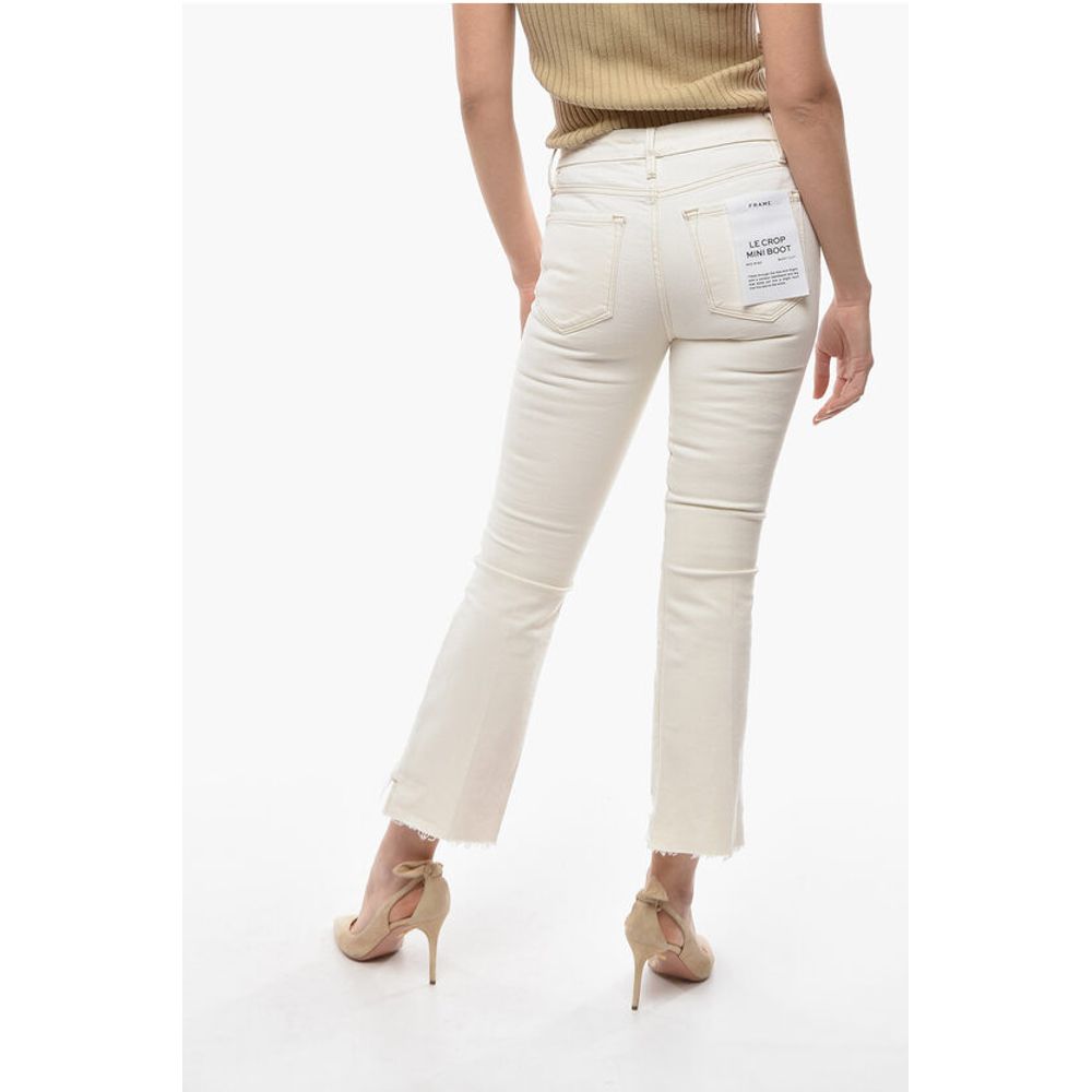 Frame Boot cut Jeans with Frayed Hem 18cm