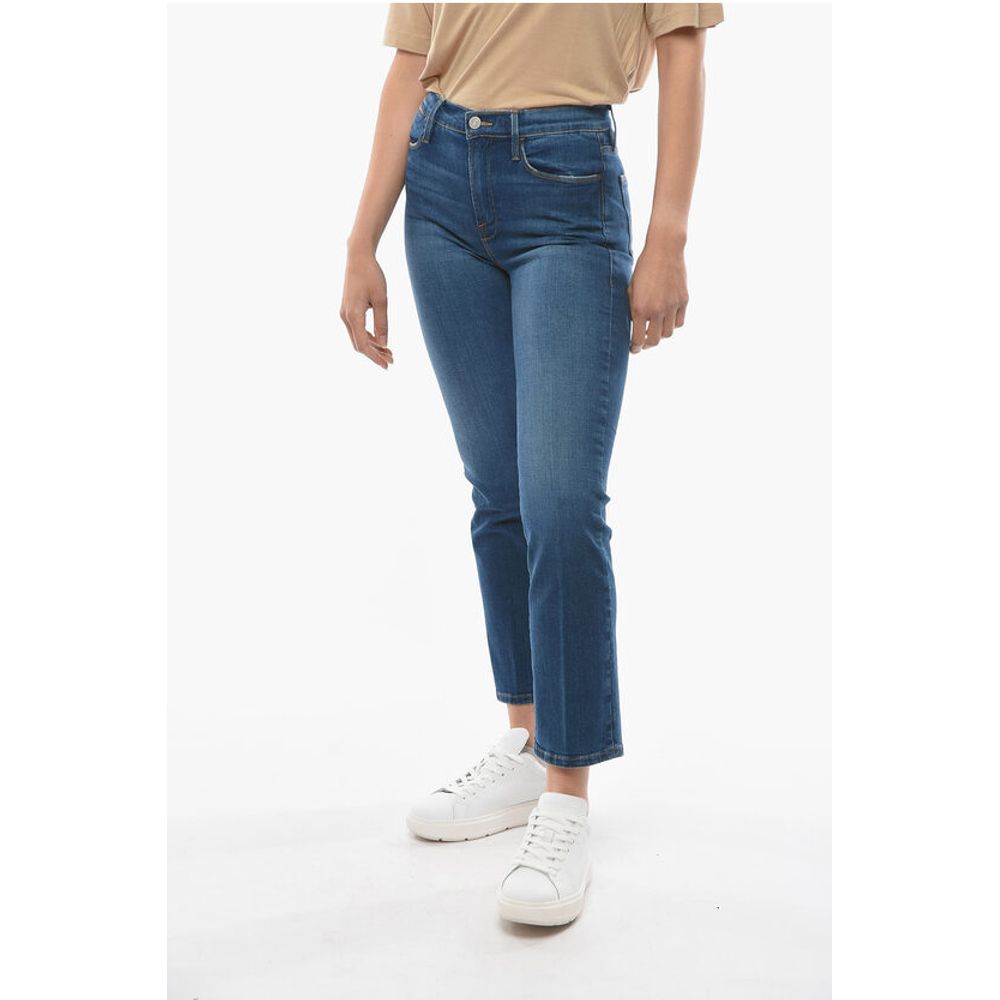 Frame High Waist 5 Pockets Jeans 18cm