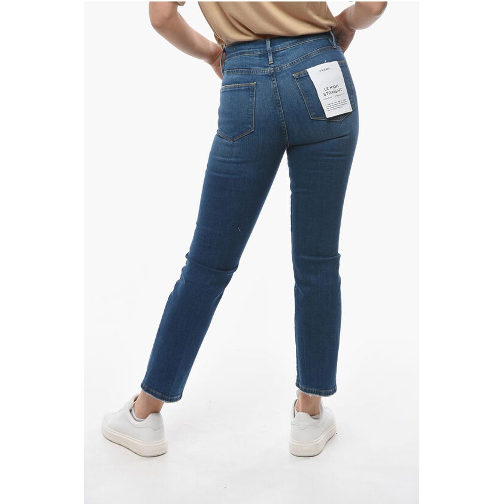 Frame High Waist 5 Pockets Jeans 18cm