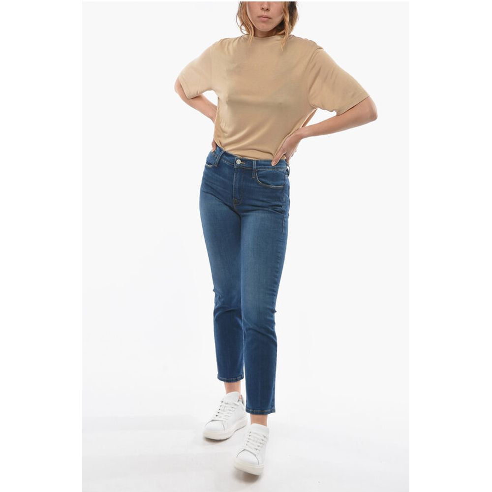 Frame High Waist 5 Pockets Jeans 18cm