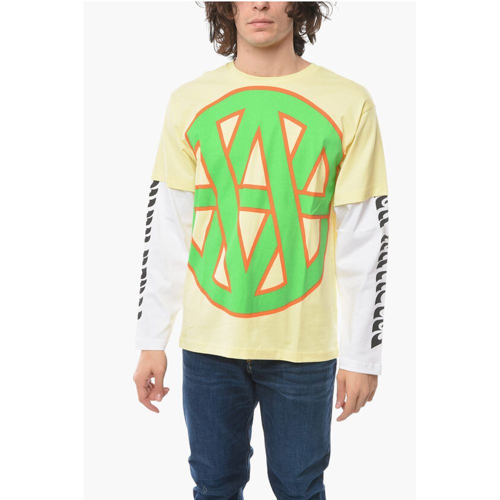 Vyner Articles Emblem Printed Long Sleeve Skater T-Shirt