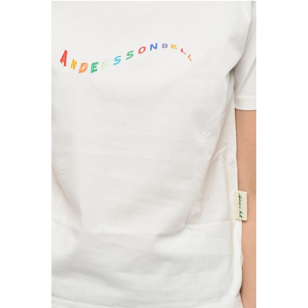Andersson Bell Crewneck FLOW T-shirt with Embroidered Logo