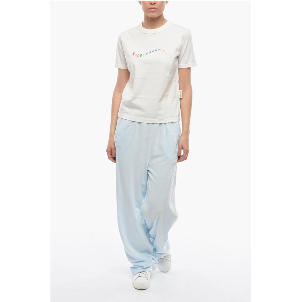 Andersson Bell Crewneck FLOW T-shirt with Embroidered Logo
