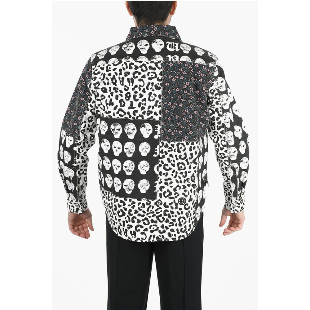 Vyner Articles Multi Patterned Denim Jacket