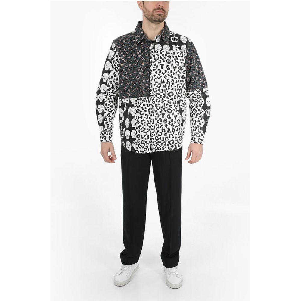 Vyner Articles Multi Patterned Denim Jacket