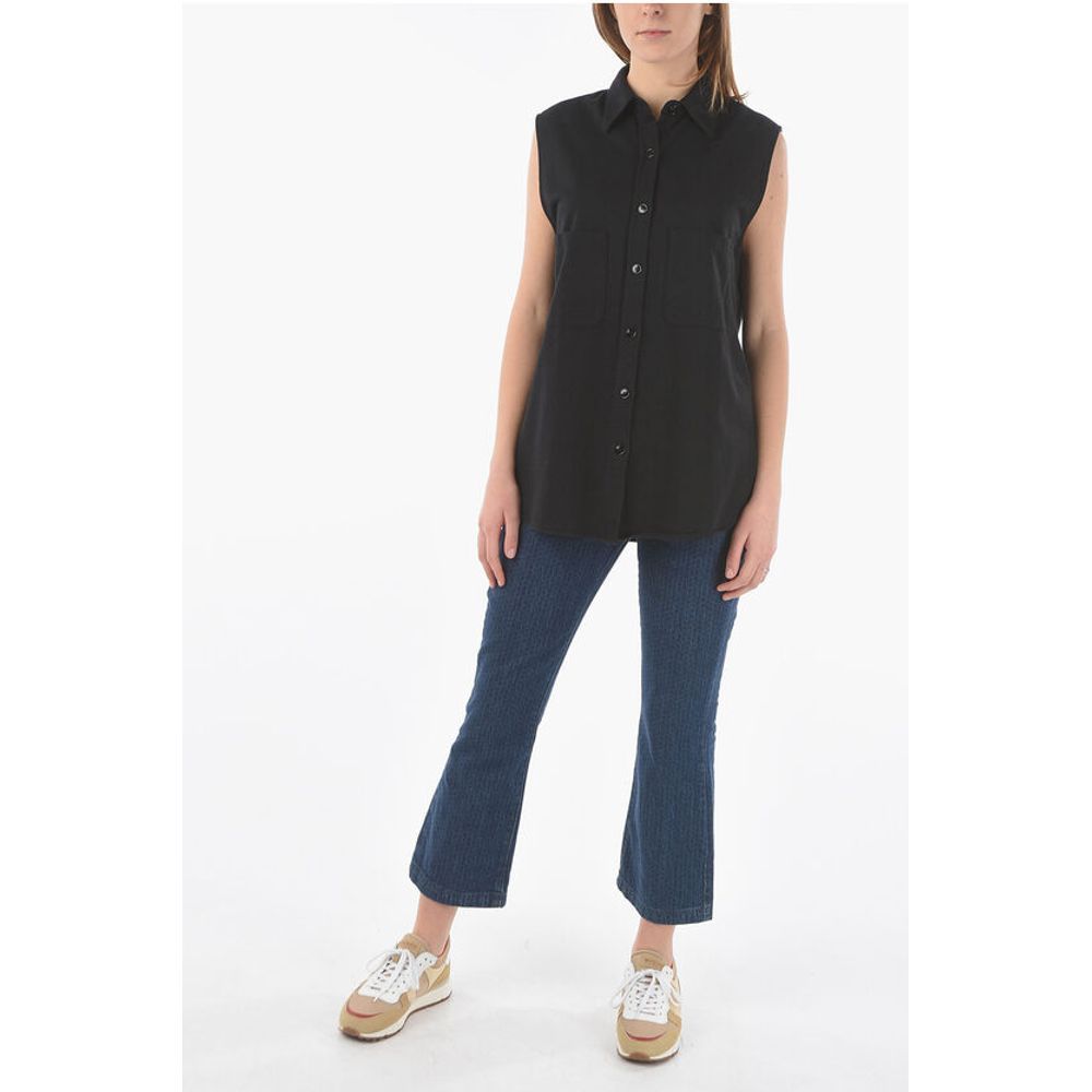 Woolrich Sleeveless Shirt with Double Breast Pocket