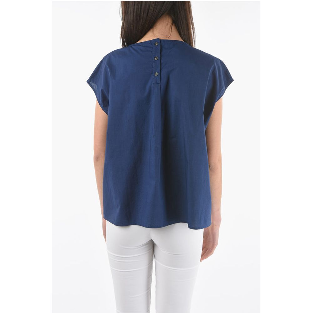 Woolrich Short Sleeve Popeline Cotton Blouse