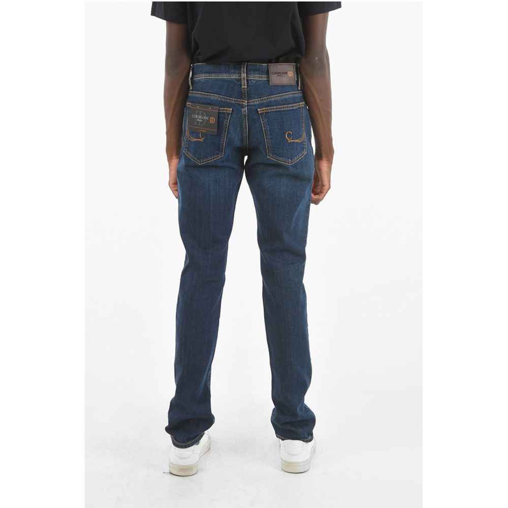 Corneliani ID LUXURY DENIM Dark Wash Slim Fit Denims